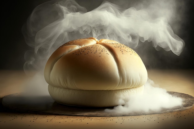 Steaming bun