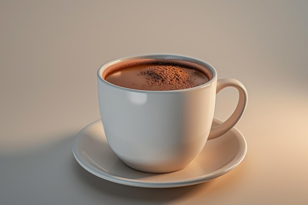 Steaming Mug of Rich Hot Chocolate