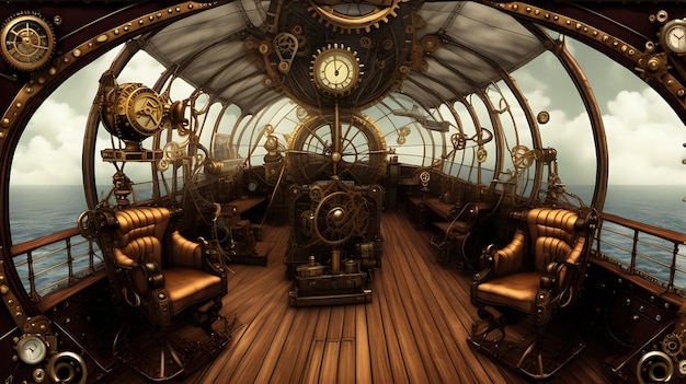 Steampunk Airship Deck