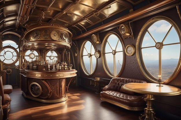 Steampunk Airship Interior