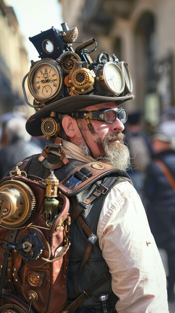 Steampunk city festival gears and gadgets galore