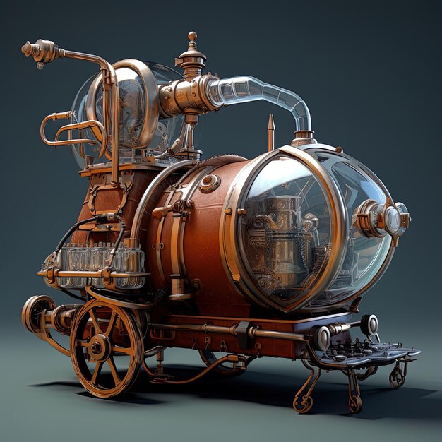 Foto il concetto di steampunk