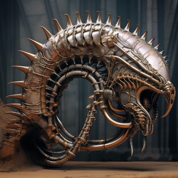 Steampunk Dune Worm (Стимпанк Дюнный червь)