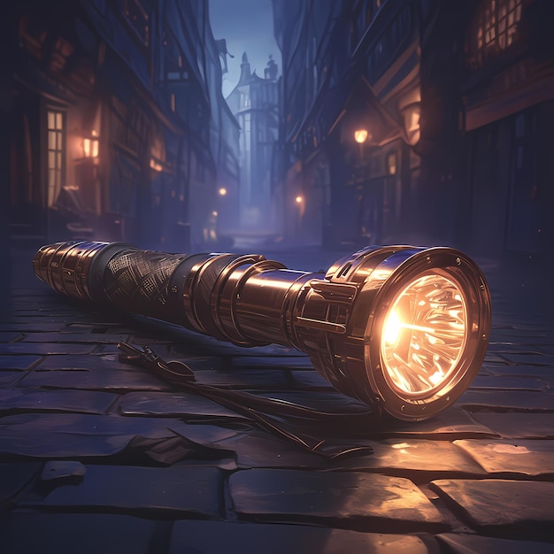 Steampunk Flare in a Flashlight