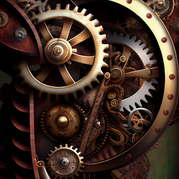 Steampunk grunge background