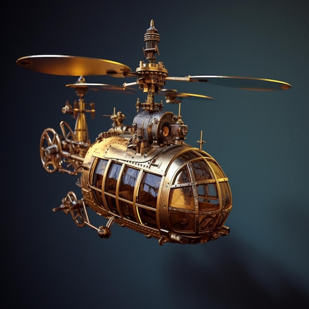 Photo steampunk helicopter