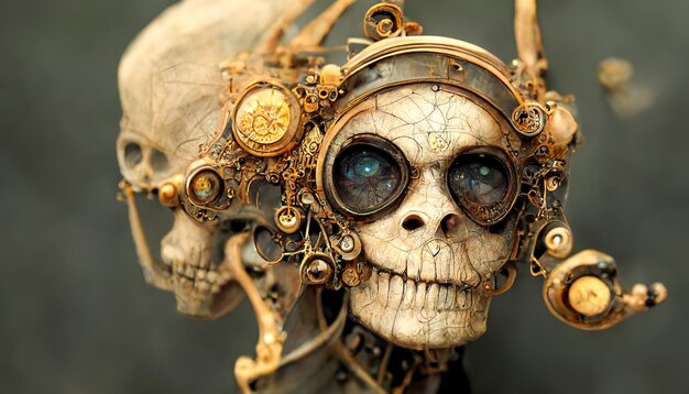 Steampunk Human Skeleton