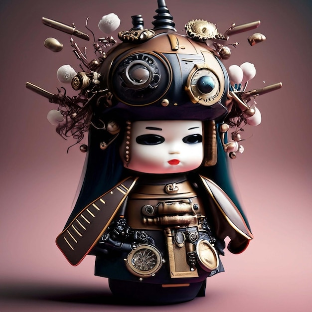 steampunk japaness doll