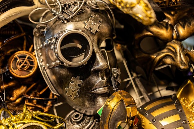 Steampunk-maskerdetail