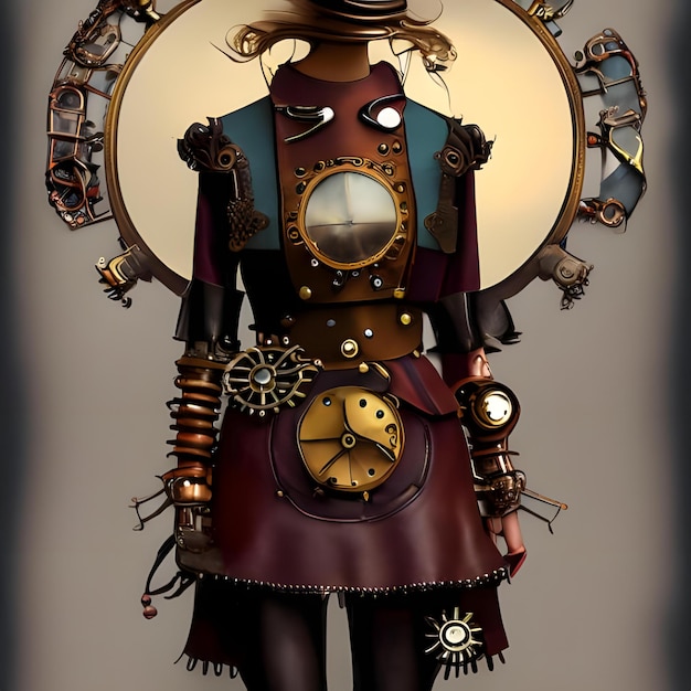 Un vestito e accessori steampunk 3