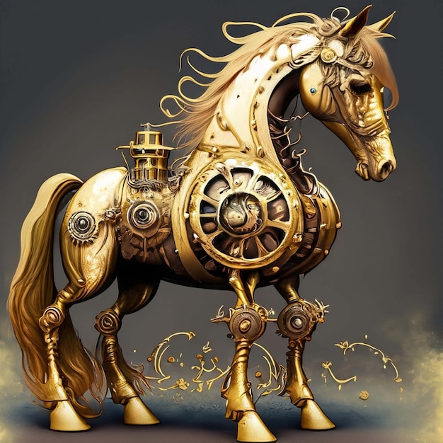 steampunk paard