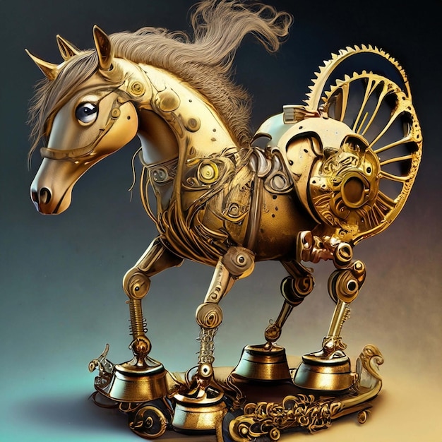 steampunk paard