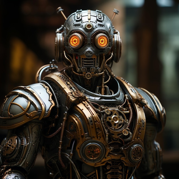 Photo steampunk robots