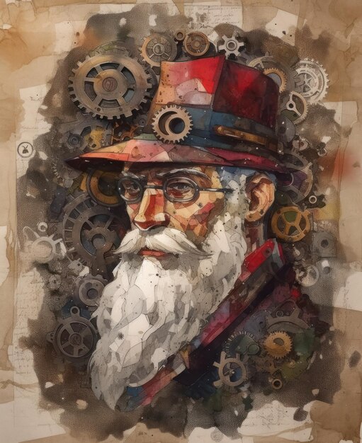 steampunk santa claus