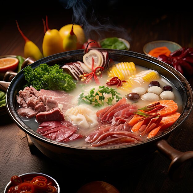 Steamy and Flavorful Hot Pot Bowl