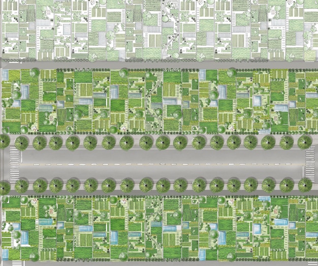 Foto stedelijk groen schetsplan