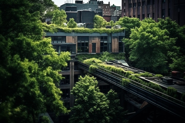 Foto stedelijke natuurparken, tuinen en groene daken