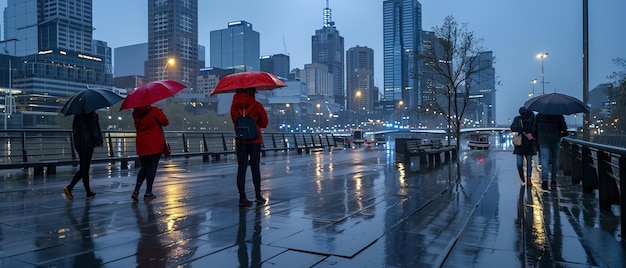 Stedelijke regen het stadslandschap vastleggen met lens paraplu's Een fotografische verkenning