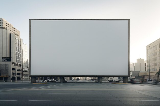 Stedelijke straatbewegwijzering voor aankondiging en marketing marketing reclamebord lege witte ruimte voor reclame en weergave van posters en bewegwijzering