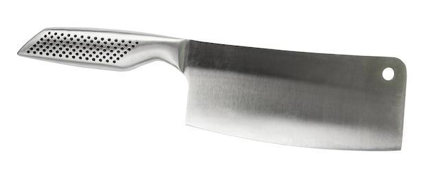 Steel cleaver knife butcher's knife isolated