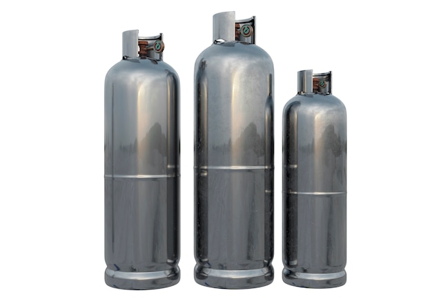 Steel gas cylinders arrangement