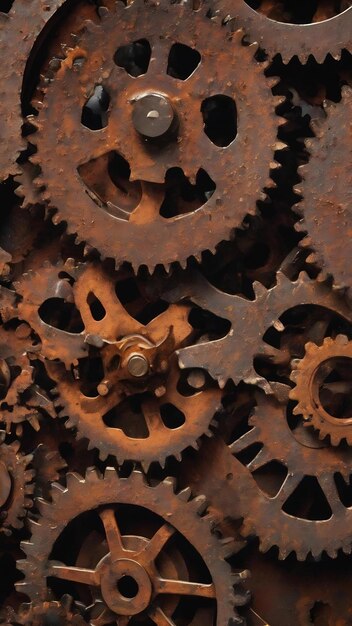 Steel gear metal rust background decay steel