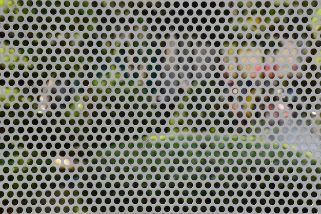 Steel grating dot blur park background