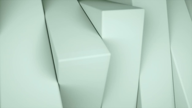 Стальные металлические геометрические объекты 3d рендеринг компьютерный фон