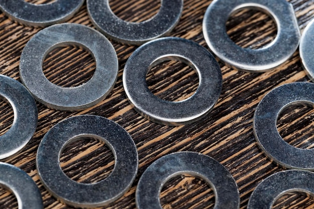 Steel metal washers for construction and repair