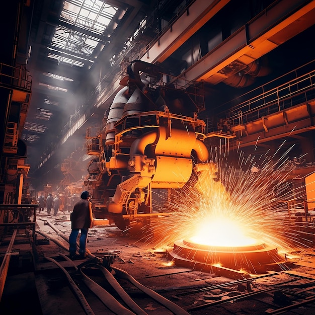 Steel Mill Furnaces Iron Worker Steel Production