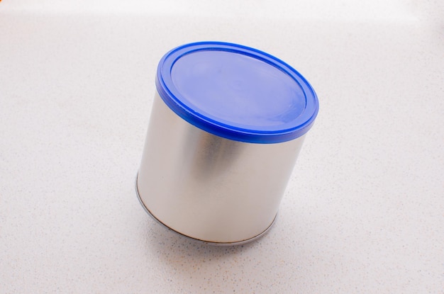 Steel pot or container for storing groceries Pots are present in our daily lives in the kitchen