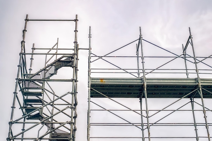 Photo steel scaffolding
