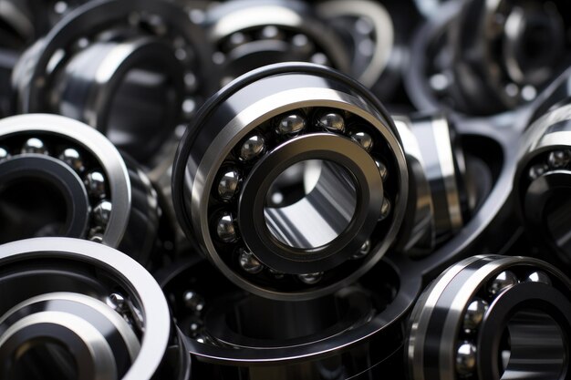 Steel shiny ball bearings for industry