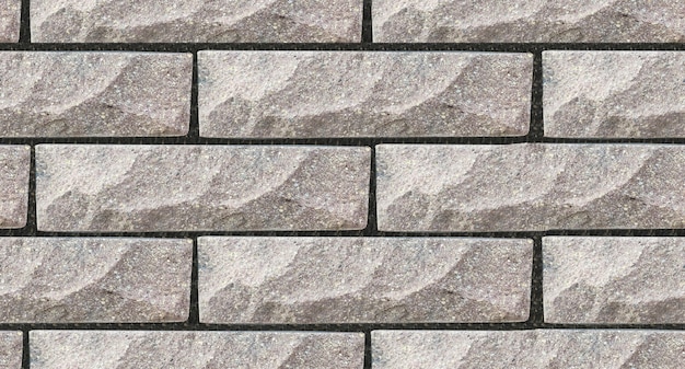 Foto steenmuurpatroon naadloze bakstenen textuur muur gemaakt van natuurlijke stenen bakstenen 3d naadloze muurtextuur voor 3d-ontwerp