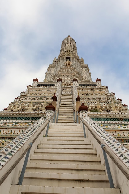 Steep Stairways to the Top of Wat Arun Bangkok Thailand