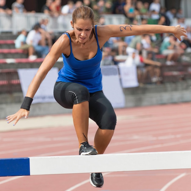 Steeplechase runner