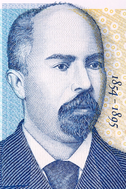 Photo stefan stambolov illustration from bulgarian money