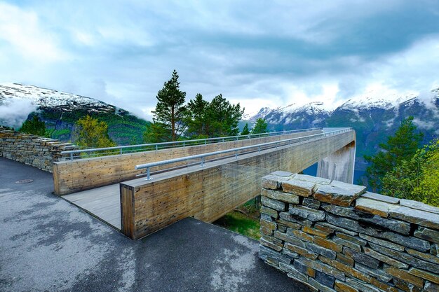 Stegastein Lookout Prachtige natuur Noorwegen.