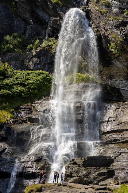 Steinsdalsfossen is a waterfall in Norway