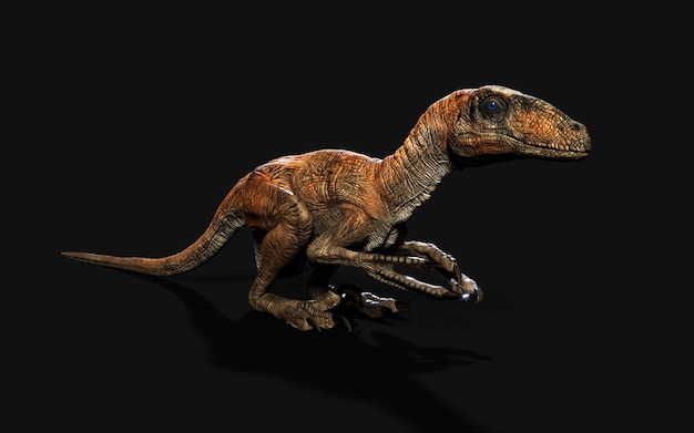 Stel van deinonychus antirrhopus de meest iconische en representatieve dinosaurussen