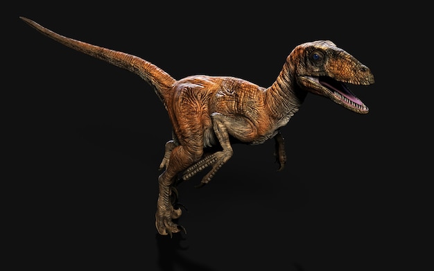 Stel van deinonychus antirrhopus de meest iconische en representatieve dinosaurussen