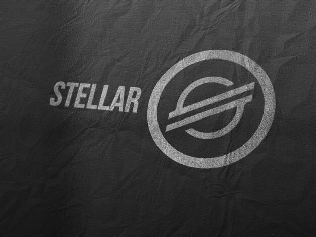 Photo stellar coins cryptocurrency and modern banking concept