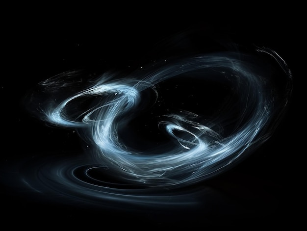 Foto stellar mirage de kunst van het zwart gat gravitational lensing