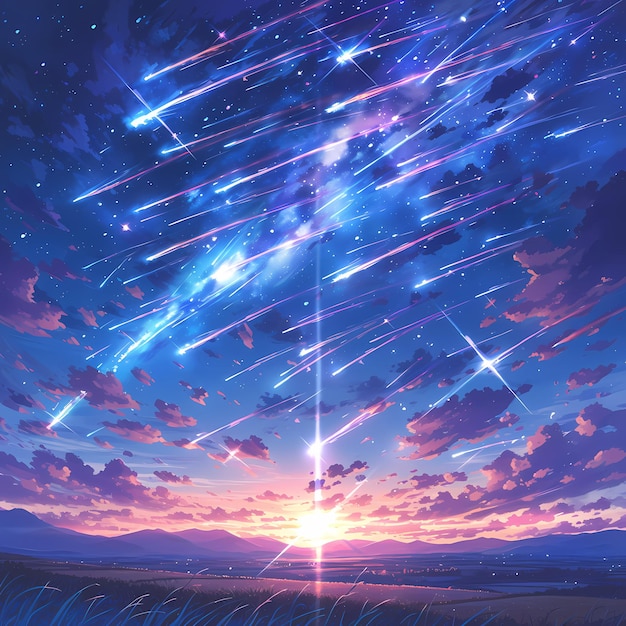 Stellar Sky Meteor Shower
