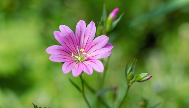 Photo stellaria holostea flower in the garden