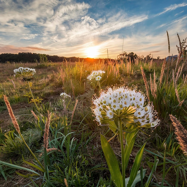 Photo stellaria media is a wild field herbaceous plant with white flowers in full bloom