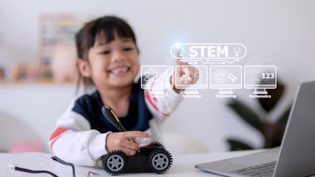 STEM Education Concept STEM Science Technology Engineering Math SciTech Tech Education concept