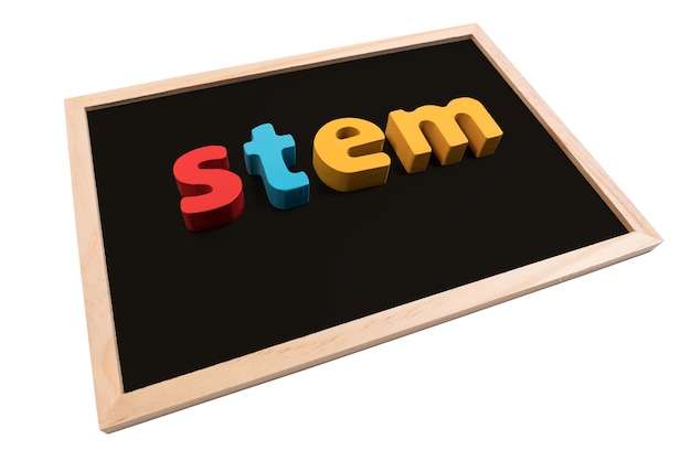 Photo stem education. science technology engineering mathematics.