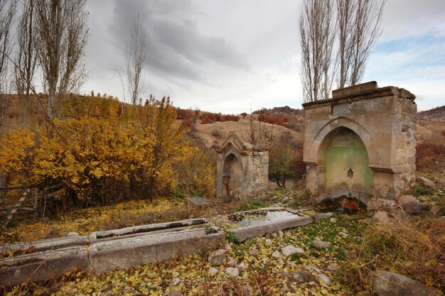 Stenen fontein bergwaterxA