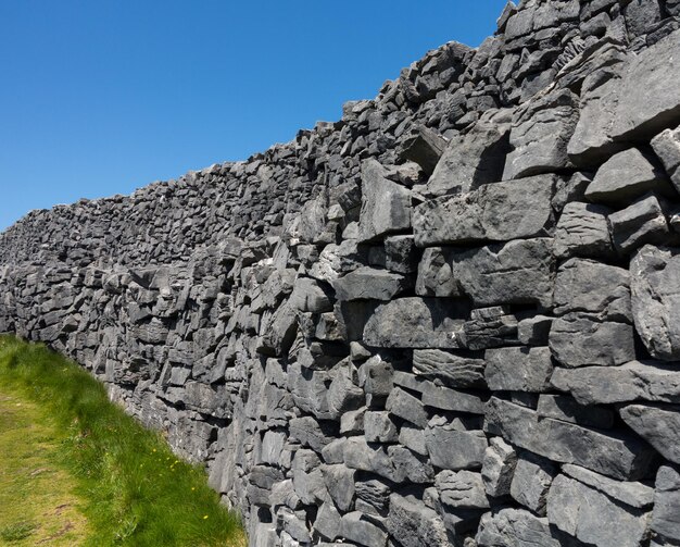 Stenen muur bij Dun Aonghasa Aran Islands